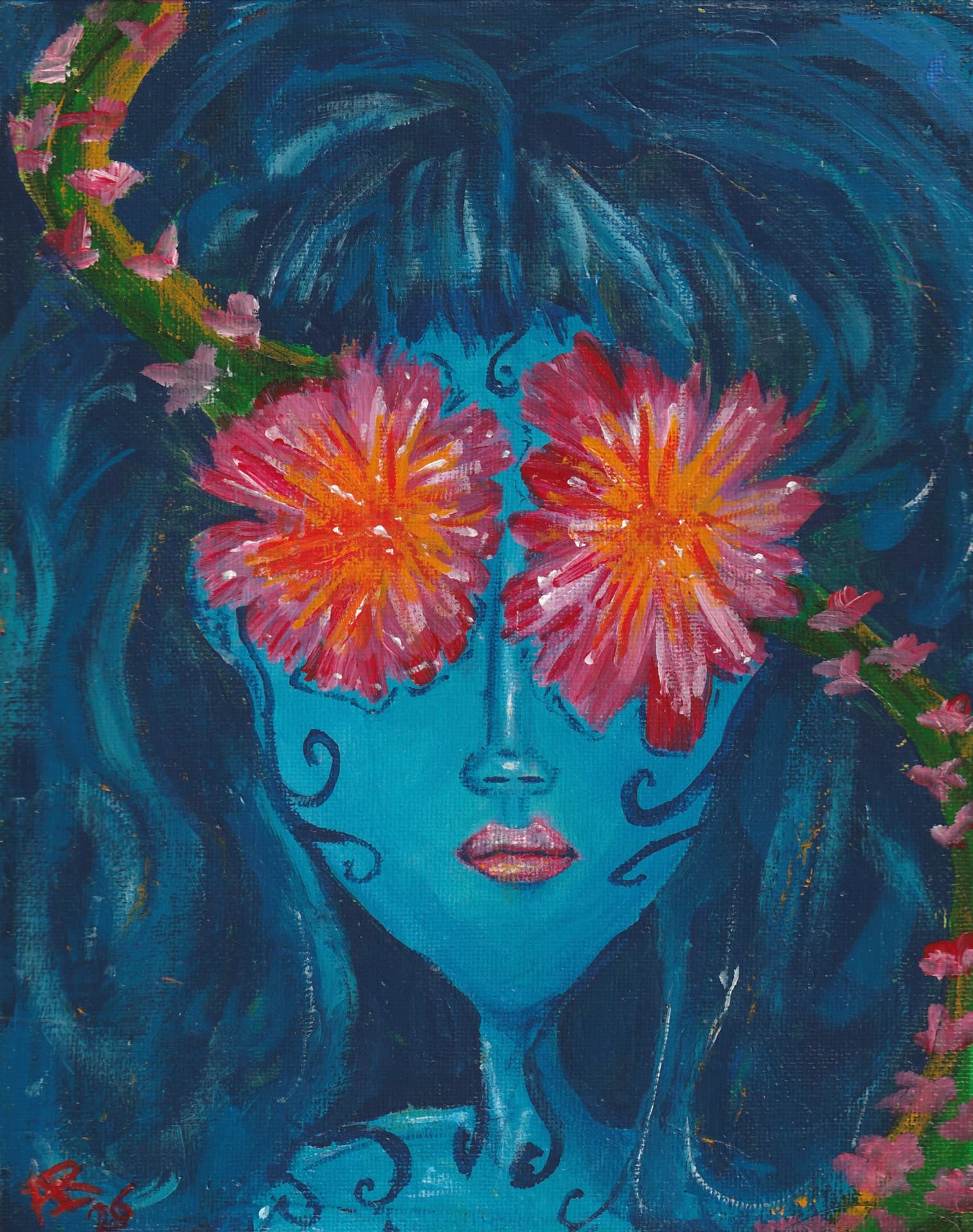 Mujer azul
