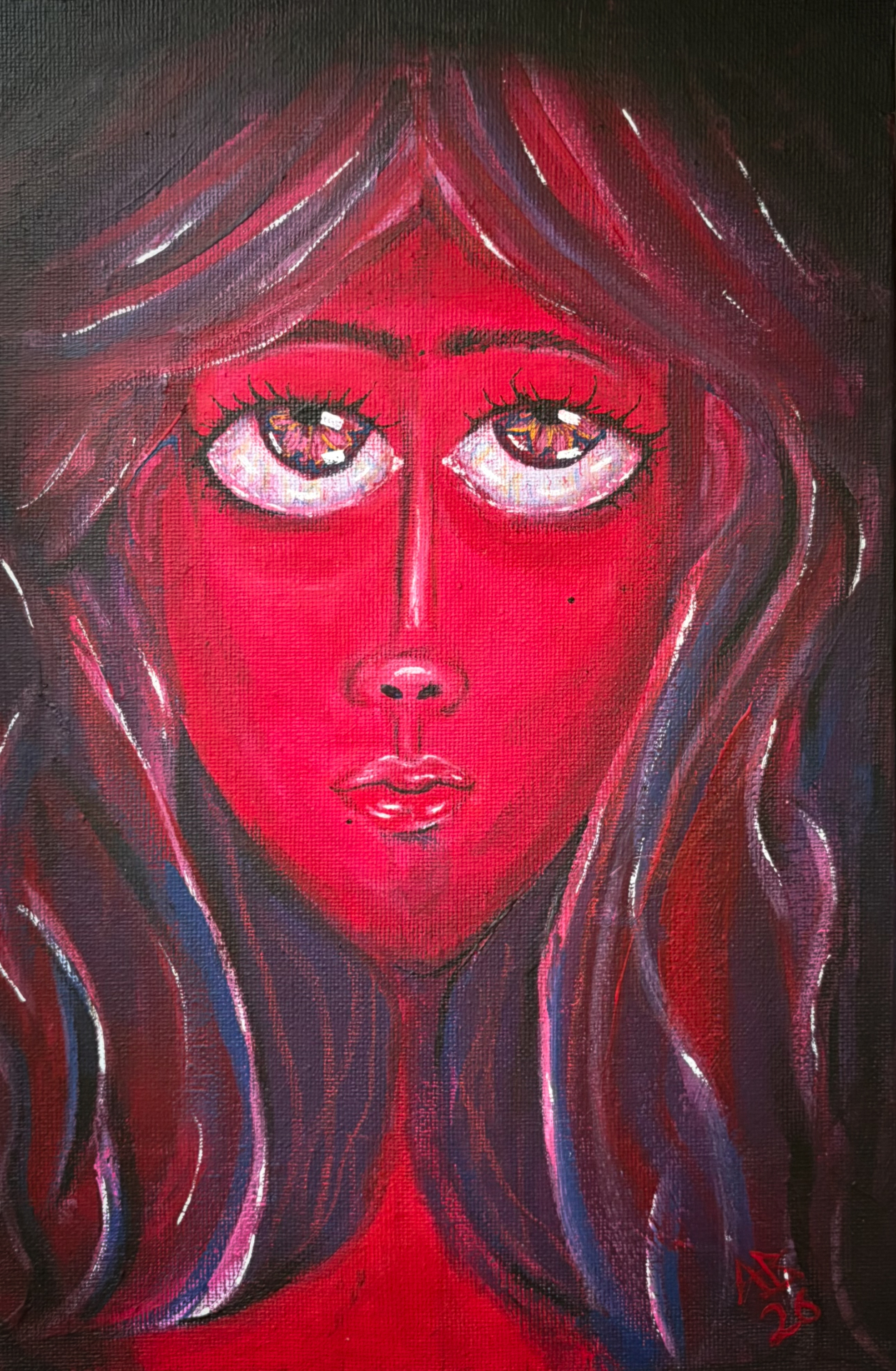 Print · Mujer roja